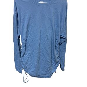 PINK Victoria's Secret Blue Long Sleeve Tee